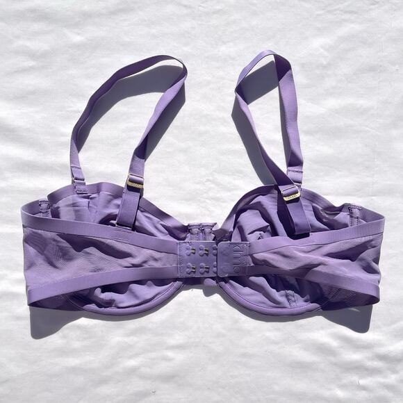 CUUP The Balconette Mesh Bra 36D Amethyst Purple Underwire - Picture 2 of 3